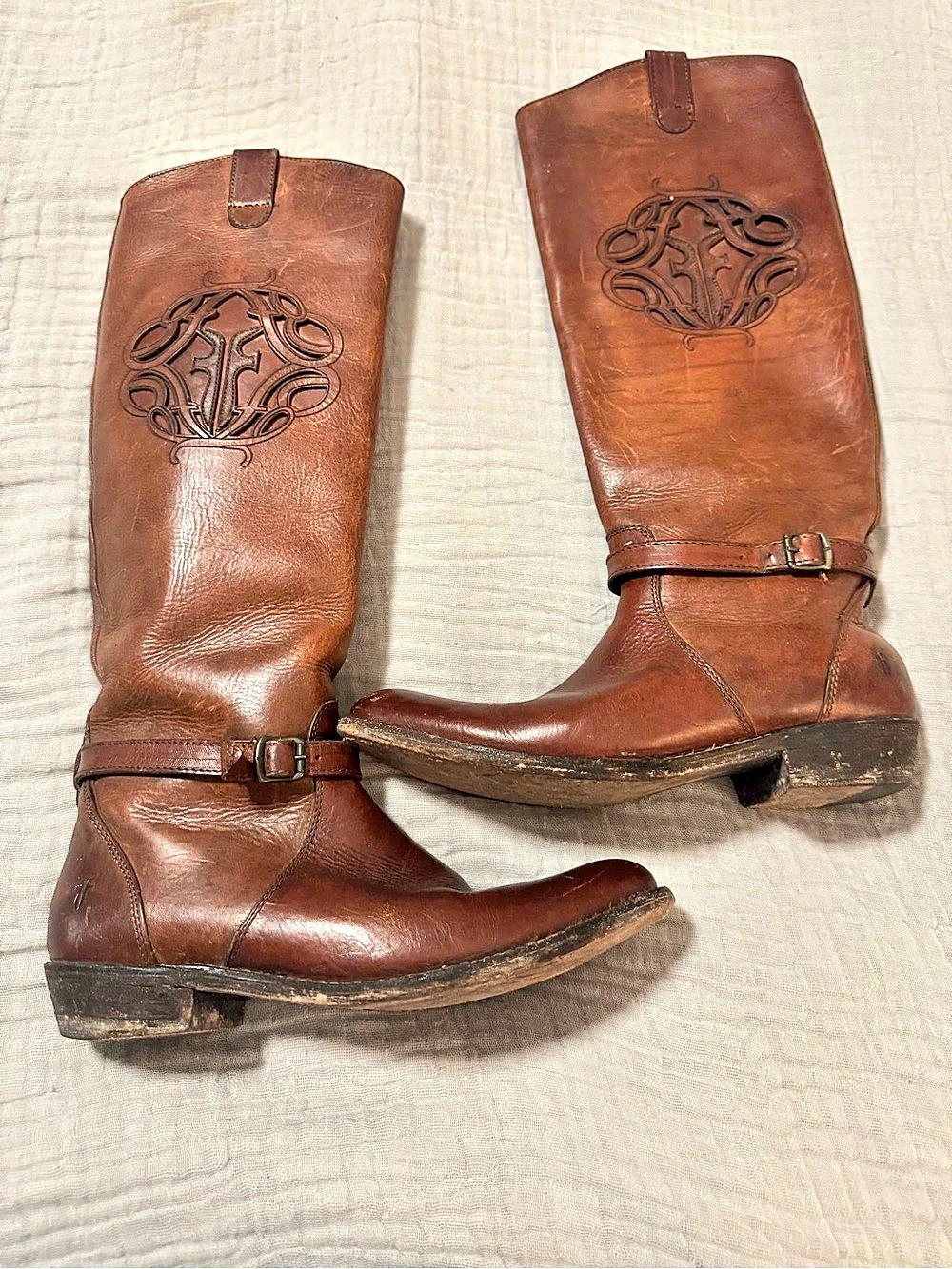 Frye 76475 Leather Over-the-Knee Boots in Brown